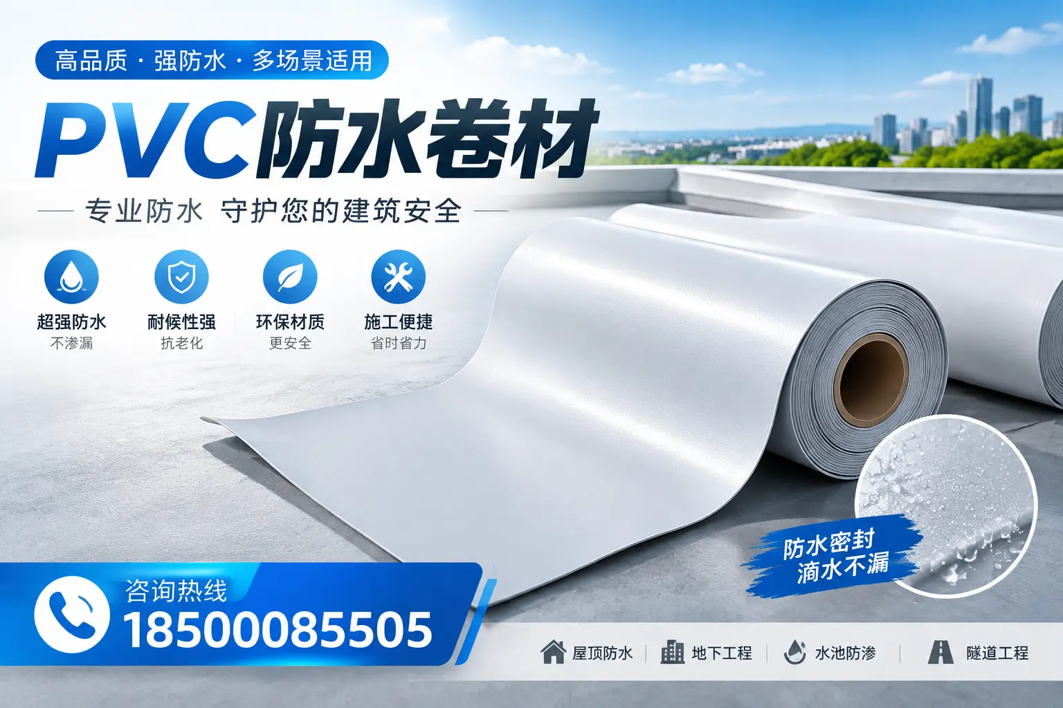PVC防水卷材的市场竞争分析,汉中品牌选择参考